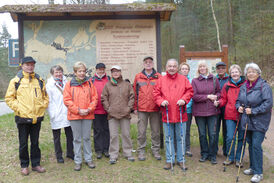 Die Wandergruppe am Startpunkt "Eilöchel"