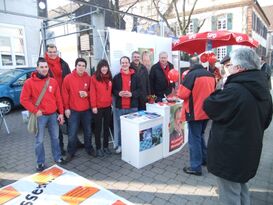 AG 60plus und die Jusos machen gemeinsam Wahlkampf